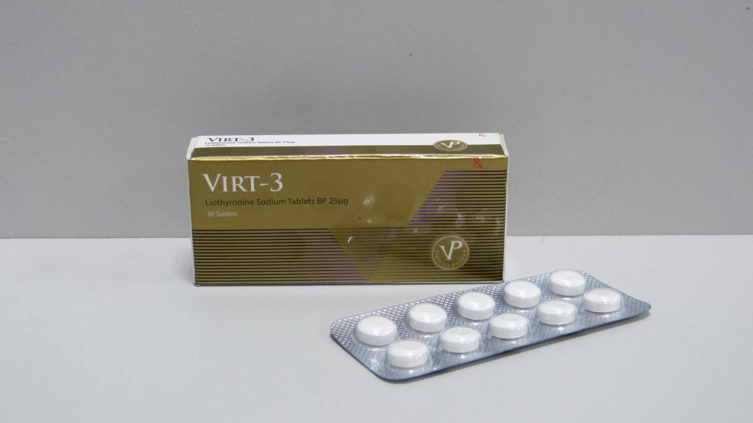 T3 25mcg 30tab VIRT-3 Virtutis Pharma