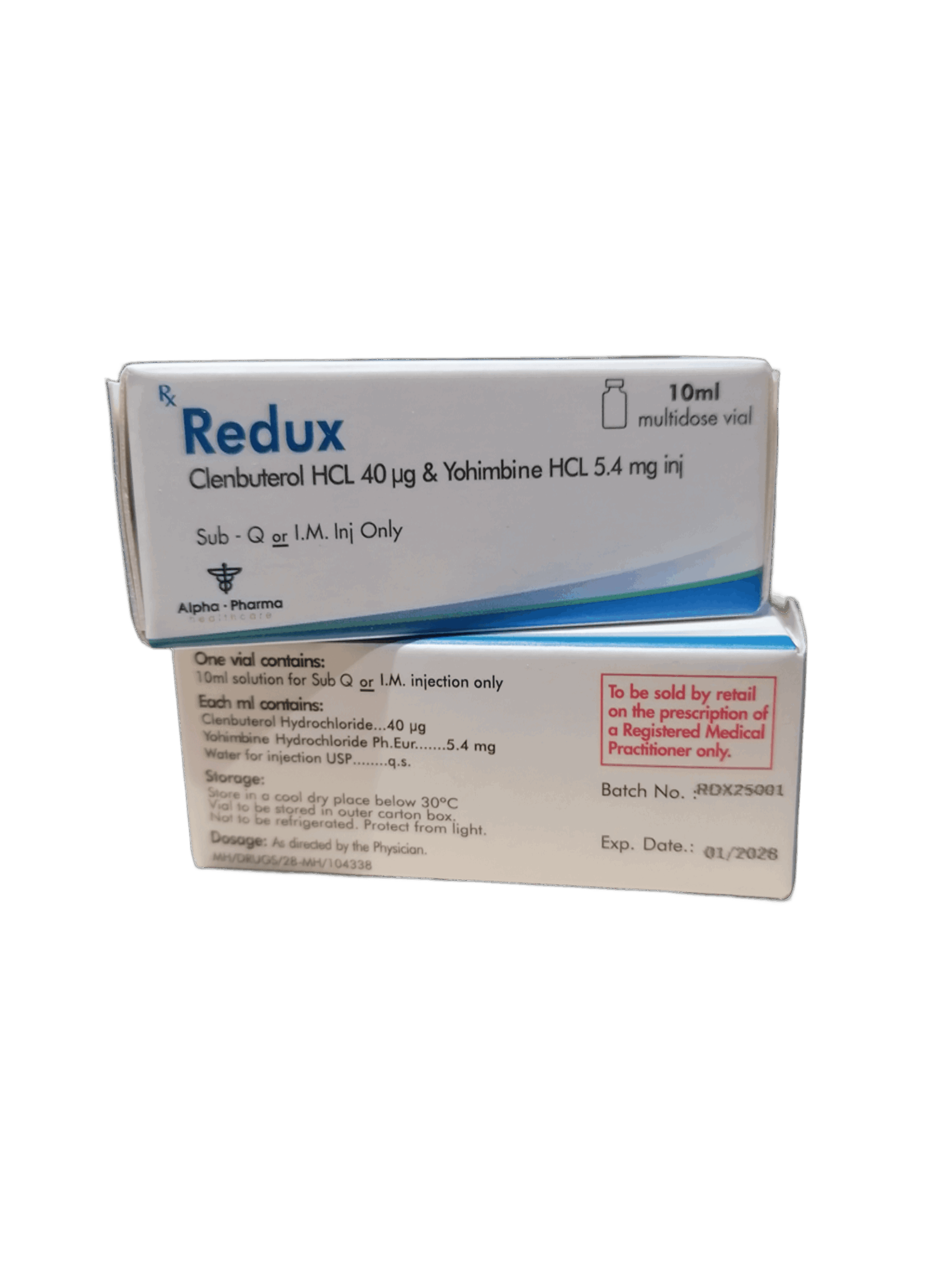 Clenbuterol HCL + Yohimbine HCL 10ml Alpha Pharma