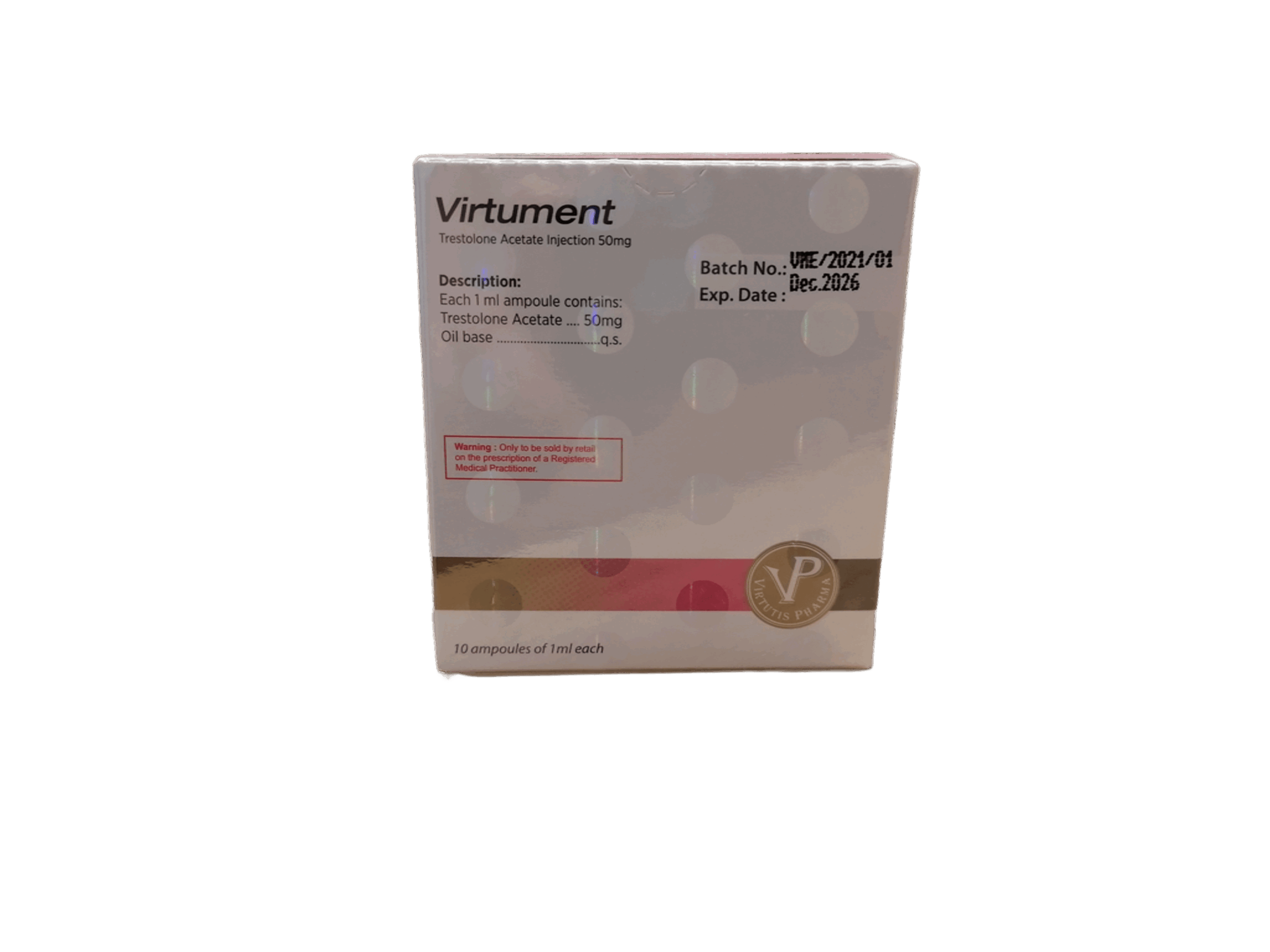 Ment 50mg 10 x 1ml Virtutis Pharma